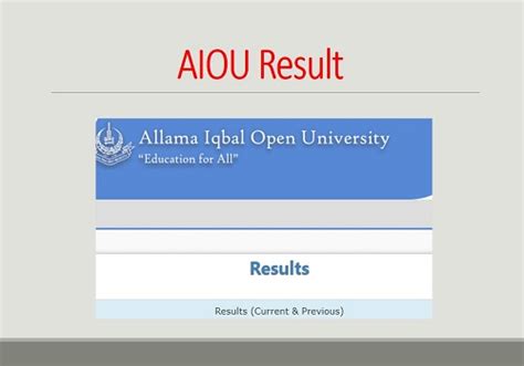 aiou result 2023 matric|Allama Iqbal Open University (AIOU) Announces Results Of .